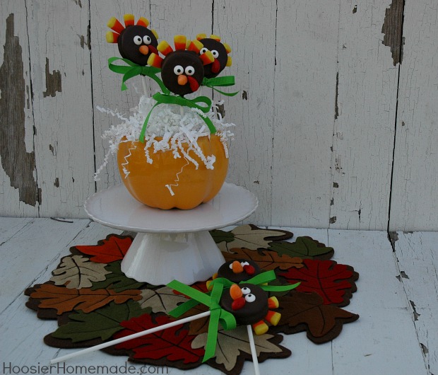 OREO Turkey Pops Recipe and Instructions on HoosierHomemade.com