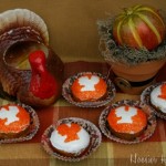 Turkey Stencil Cupcakes - November 2011