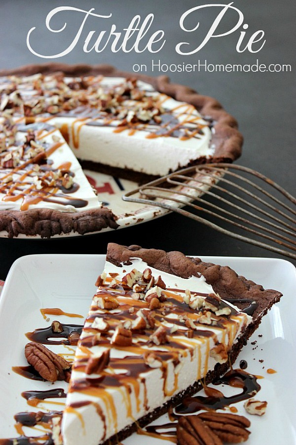 TURTLE CHEESECAKE PIE