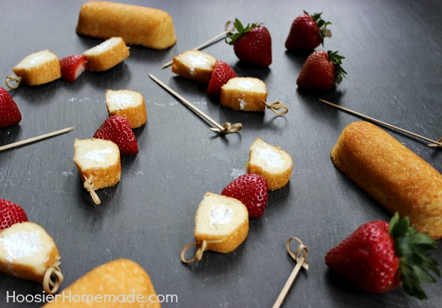 Twinkie Strawberry Shortcake Bites :: HoosierHomemade.com