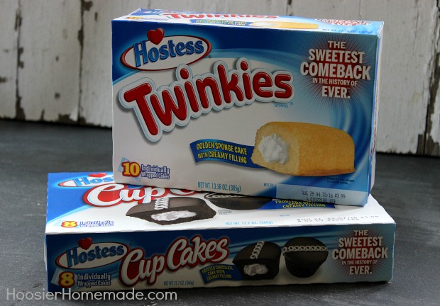 Twinkies and Hostess Cupcakes