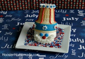 Uncle Sam Cupcakes on HoosierHomemade.com