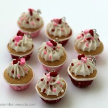 Valentine Cupcake Charms