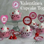 Valentine's Day Cupcake Toppers :: HoosierHomemade.com