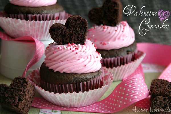 Easy Valentine Cupcakes - Hoosier Homemade