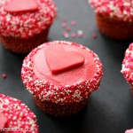 Valentine's Day Cupcakes :: Vanilla Cupcake Recipe :: HoosierHomemade.com