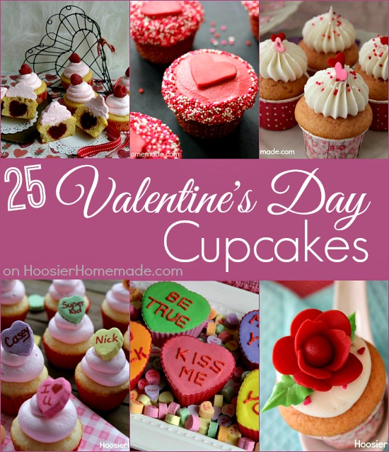 Valentine's Day Cupcakes on HoosierHomemade.com
