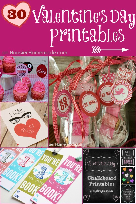30 Valentine's Day Printables | on HoosierHomemade.com