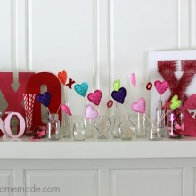 Valentine's Day Mantel