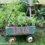Vintage Wagon Planter on HoosierHomemade.com