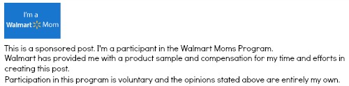 Walmart Moms Disclosure