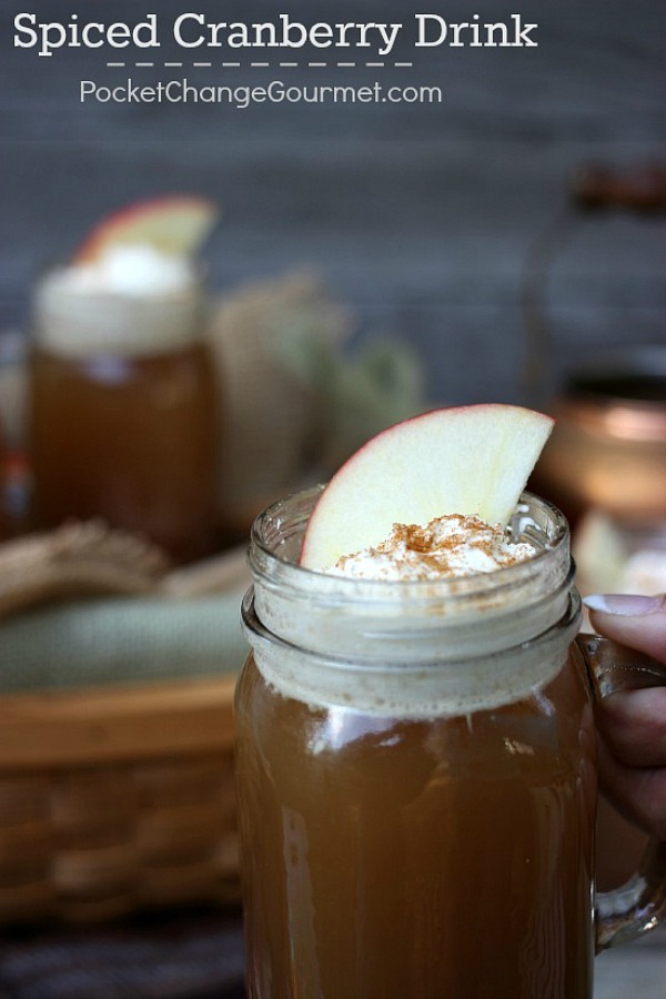 A perfect drink to serve during the Holidays! Apple Cider, Cranberry Sauce and Pineapple Juice plus seasonings made this delicious drink a hit! Visit our 100 Days of Homemade Holiday Inspiration for more recipes, decorating ideas, crafts, homemade gift ideas and much more!