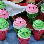 Watermelon-Cupcakes-Baked-in-Ice-Cream-Cones-on-Hoosier-Homemade