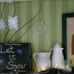 Decorate for Winter: Hoosier Cabinet