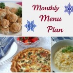 Winter Monthly Menu Plan