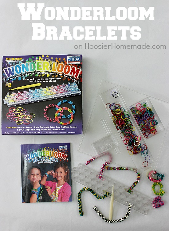 Wonderloom Rubber Band Bracelets | Instructions on HoosierHomemade.com