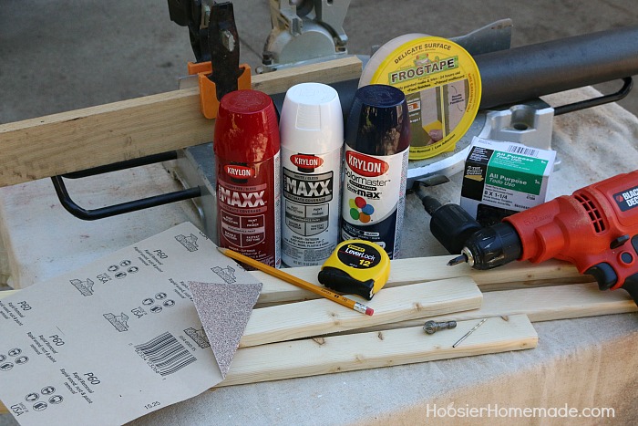 HOW TO MAKE A WOODEN FLAG -- Making a wooden flag is MUCH easier than you think! Some wood, a little paint and screws and you have a patriotic flag to hang in your home! 