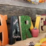 How to Cover Wooden Letters :: Instructions on HoosierHomemade.com