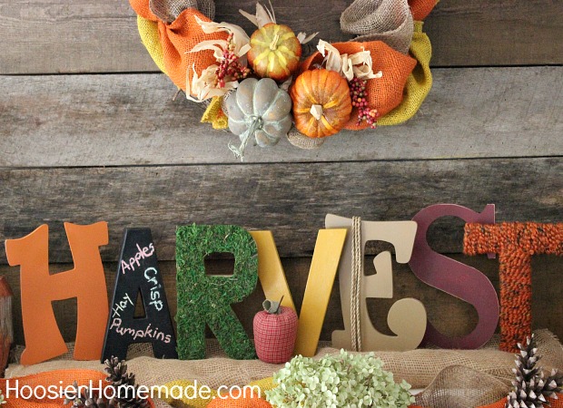 How to Cover Wooden Letters :: Instructions on HoosierHomemade.com