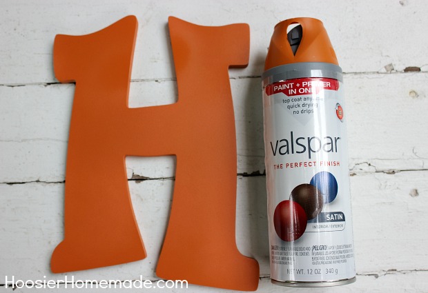 How to Cover Wooden Letters - Hoosier Homemade