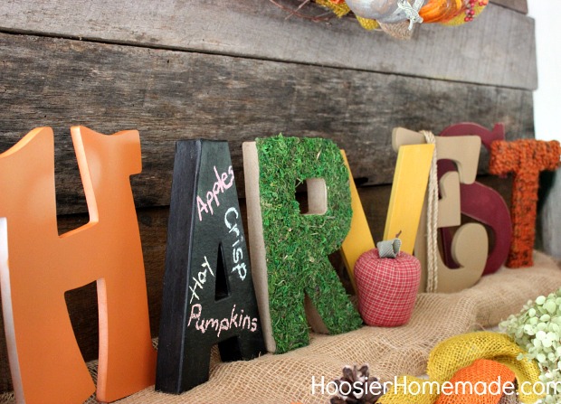 How to Cover Wooden Letters - Hoosier Homemade