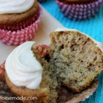 Zucchini Cupcakes with Caramel Frosting :: Recipe on HoosierHomemade.com