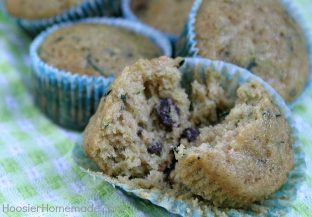 Zucchini Raisin Muffins :: Recipe on HoosierHomemade.com