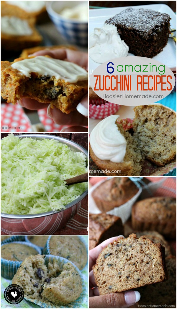 Zucchini is one of the BEST vegetables to bake with! These Zucchini Recipes for Zucchini Bread, Zucchini Bars, Zucchini Muffins and Zucchini Cupcakes are tried and true for your recipe box! Click on the Photo to grab the Recipes!