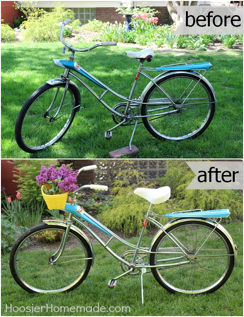 Vintage Bicycle Makeover :: HoosierHomemade.com