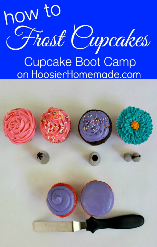How to Frost Cupcakes | Cupcake Decorating Tips on HoosierHomemade.com
