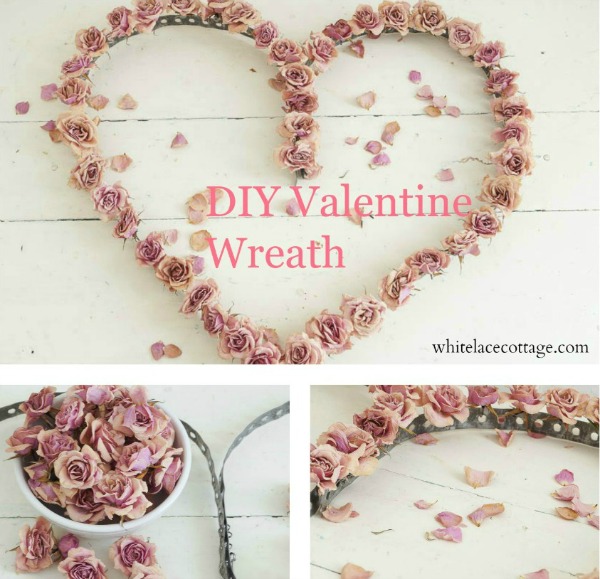 Make this Valentine Wreath with simple supplies! Perfect to greet guests, decorate your home or give as a gift! Pin to your DIY Board!