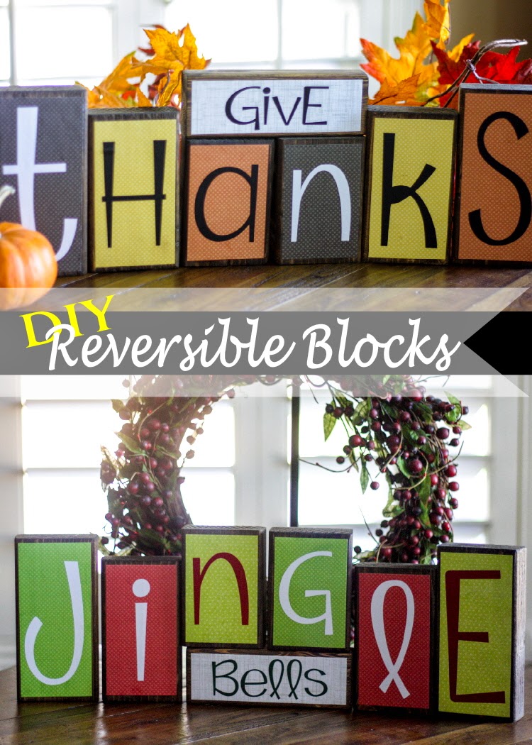 DIY Reversible Holiday Blocks