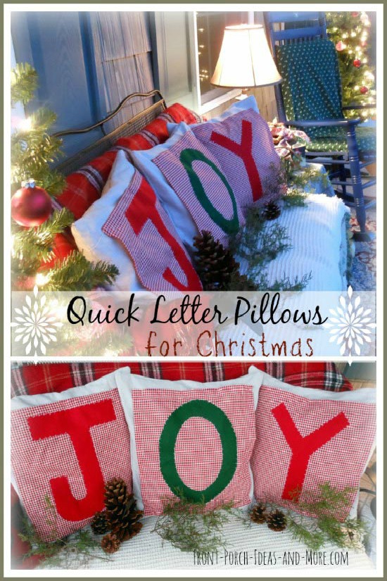 Make these beautiful Christmas Pillow Toppers with just a few supplies! Perfect for Christmas gift giving! Pin to your Christmas Board!