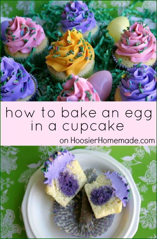 How to bake an Egg in a Cupcake :: Instructions on HoosierHomemade.com