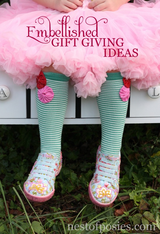 Embellished Gift Ideas: 100 Days of Homemade Holiday Inspiration on HoosierHomemade.com
