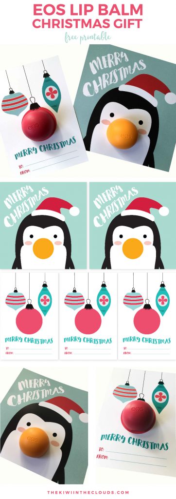 Lip Balm Christmas Gift Printable