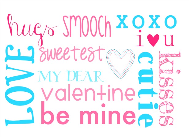 Printable Valentine's Day Subway Art