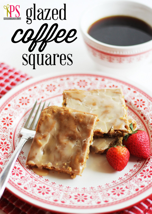 Glazed Coffee Squares :: Recipe on HoosierHomemade.com