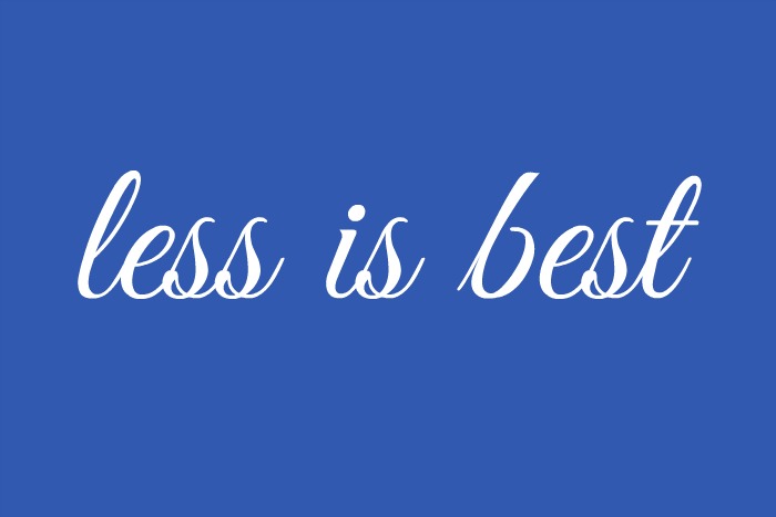 less-is-best
