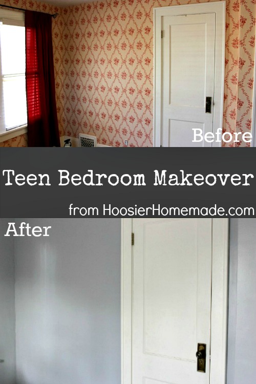 Teen Bedroom Makeover :: HoosierHomemade.com