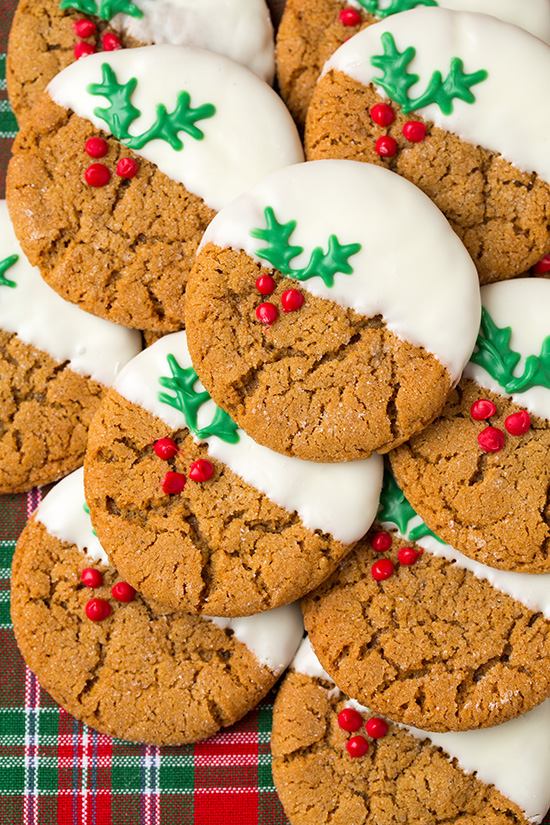 Mistletoe Ginger Cookies 100 Days of Homemade Holiday Inspiration