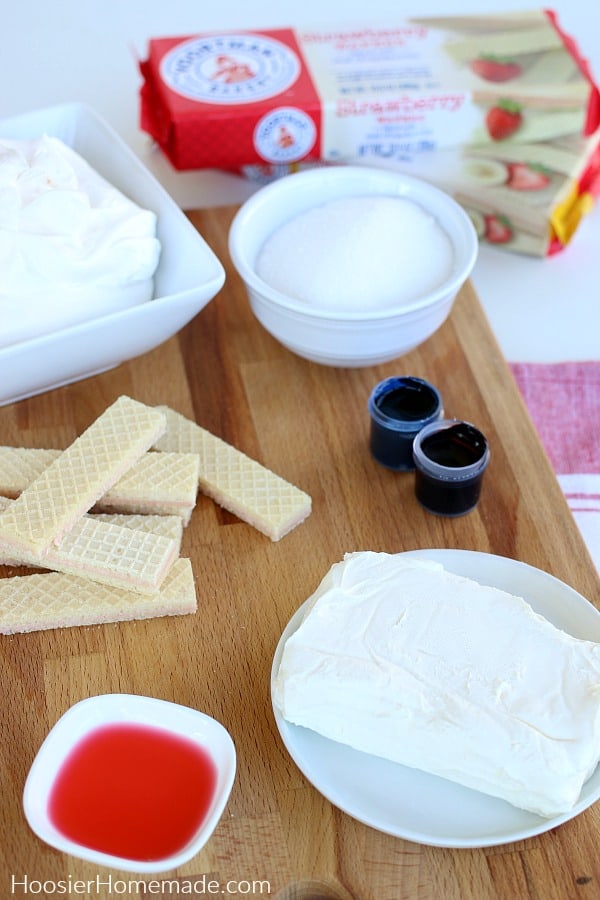 Ingredients for No Bake Cheesecake