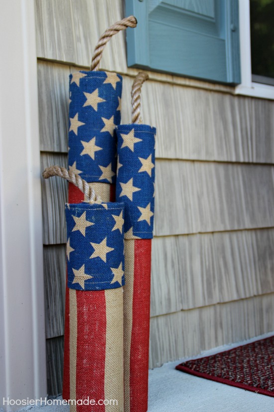 4th of July Front Porch Decorating Ideas | on HoosierHomemade.com