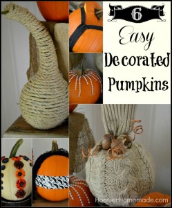 6 Easy Decorated Pumpkins - Hoosier Homemade