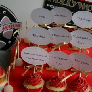 Oscar Party Cupcakes