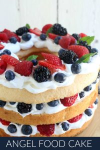 Angel Food Cake with Berries