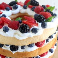 Angel Food Cake with Berries