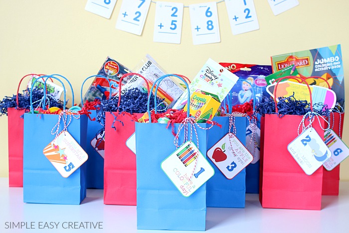 Back to School Countdown Bags