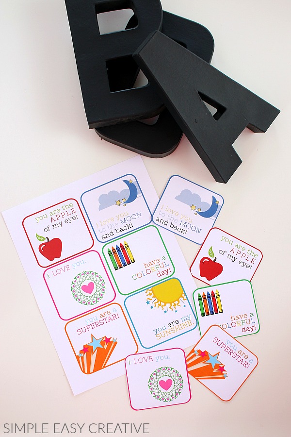 Free Printable Lunch Box Notes