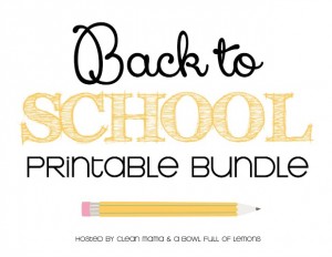 Back to School Printable Bundle - Hoosier Homemade